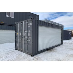 Conteneur de stockage 20 pieds avec grande porte roulante