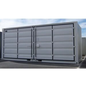 Container de stockage 20 pieds Open Side – Blanc