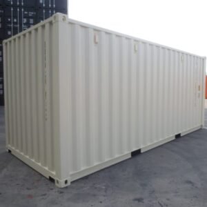 Container 20 Pieds Blanc crème 1er voyage (Neuf)